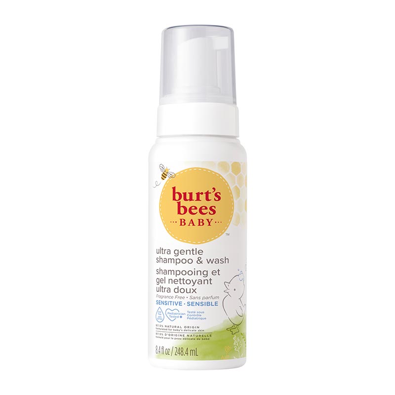 Burt's Bees Baby Ultra Gentle Foaming Shampoo & Wash for Sensitive Skin