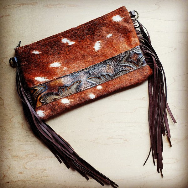 Deer hide purse with leather lining tell me what you think. : r/Leathercraft
