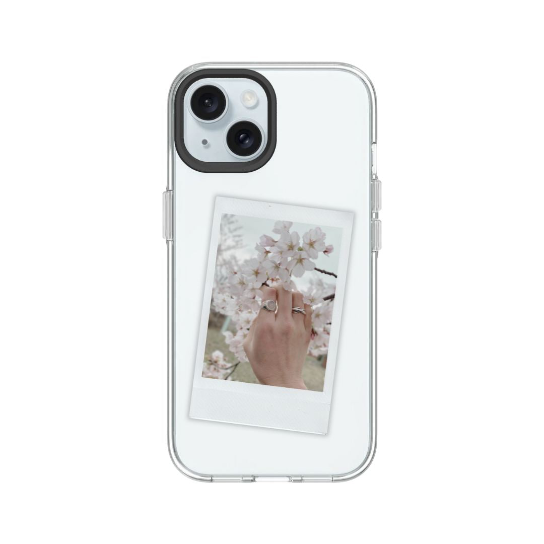 RHINOSHIELD Transparent phone case with  cherry blossom photo