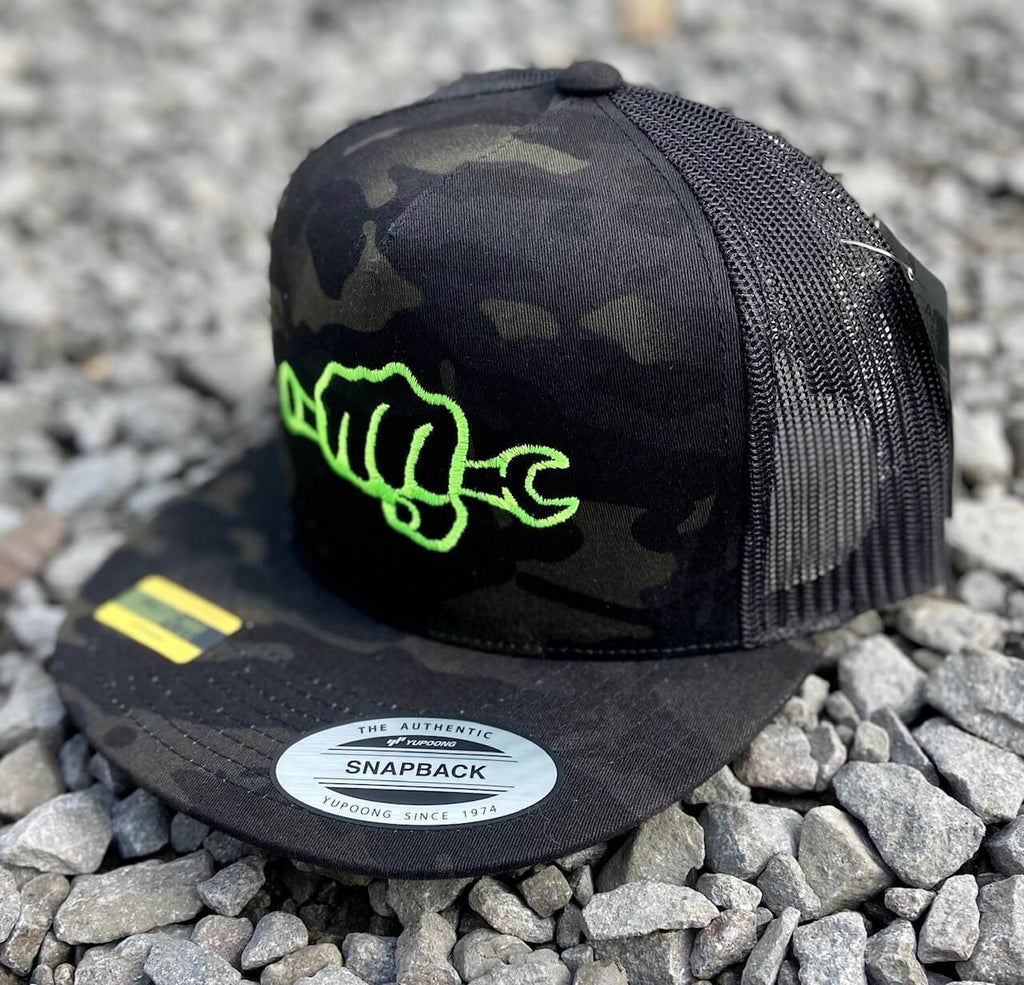 BK FLATBILL Snapback Hat | Busted Knuckle Gear