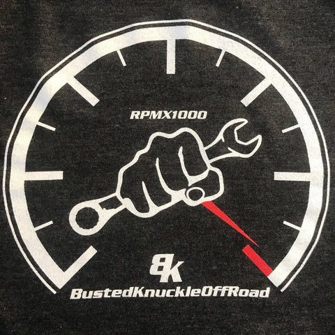 Rev Limiter Tach Tee - Busted Knuckle Off Road | Busted Knuckle Gear
