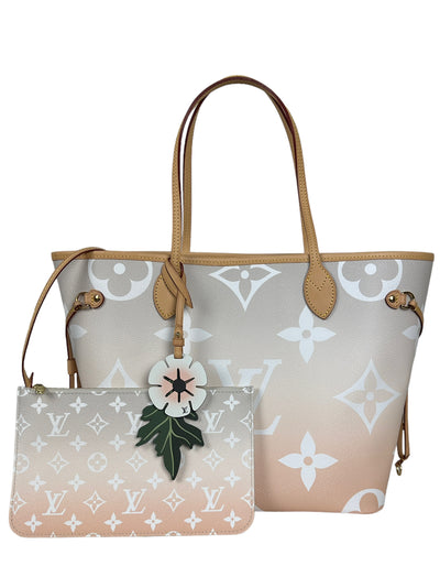 Louis Vuitton Light Pink Monogram Giant By The Pool Neverfull MM