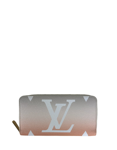 LOUIS VUITTON GIANT MONOGRAM BY THE POOL LARGE ZIPPY WALLET PINK PASTEL