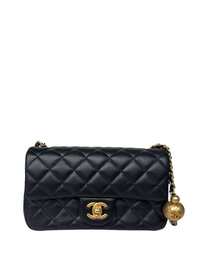 Chanel Quilted Rectangular Flap Bag Mini Pearl Crush Light Beige in  Lambskin Leather with Gold-tone - US