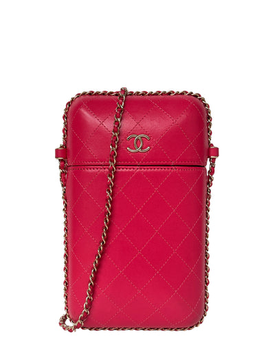 Louis Vuitton Pink/Purple Lambskin Leather Pochette Coussin  Crossbody/Clutch Bag at 1stDibs