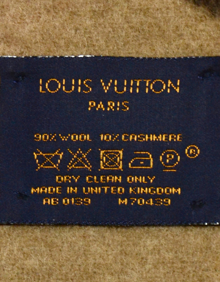Louis Vuitton Brown Wool & Cashmere Neo Monogram Throw Blanket – ASC Resale