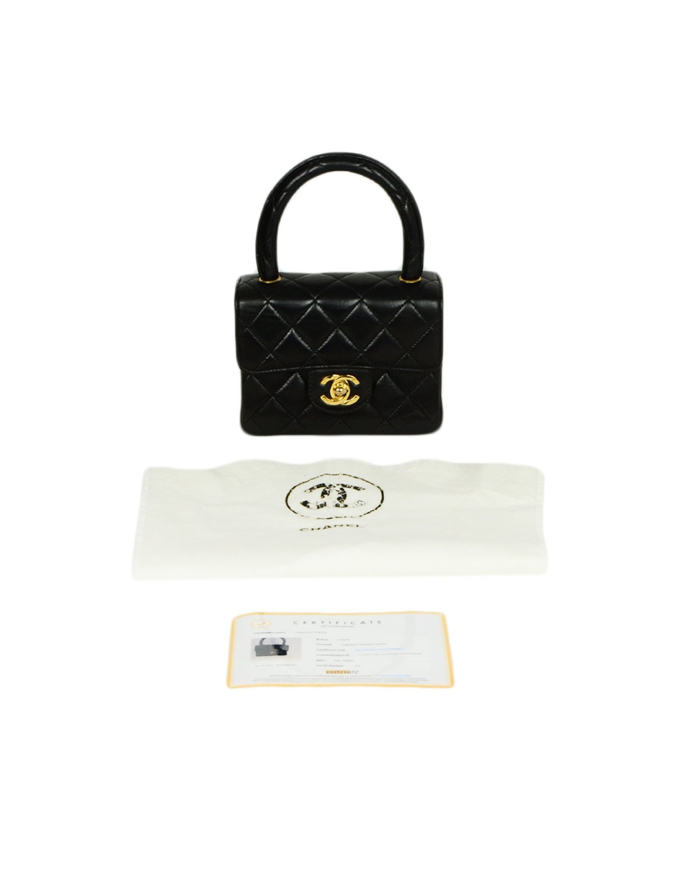 chanel vintage lambskin mini kelly flap bag