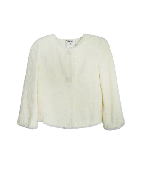 cream boucle jacket