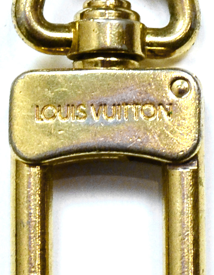 LOUIS VUITTON Golden Brass Bolt Keychain Pochette Extender - ShopperBoard