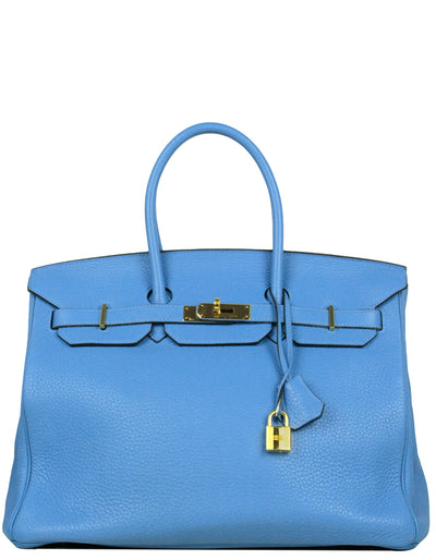 Hermes Blue Taurillon Clemence Leather Cabasellier 31 Tote Bag at 1stDibs