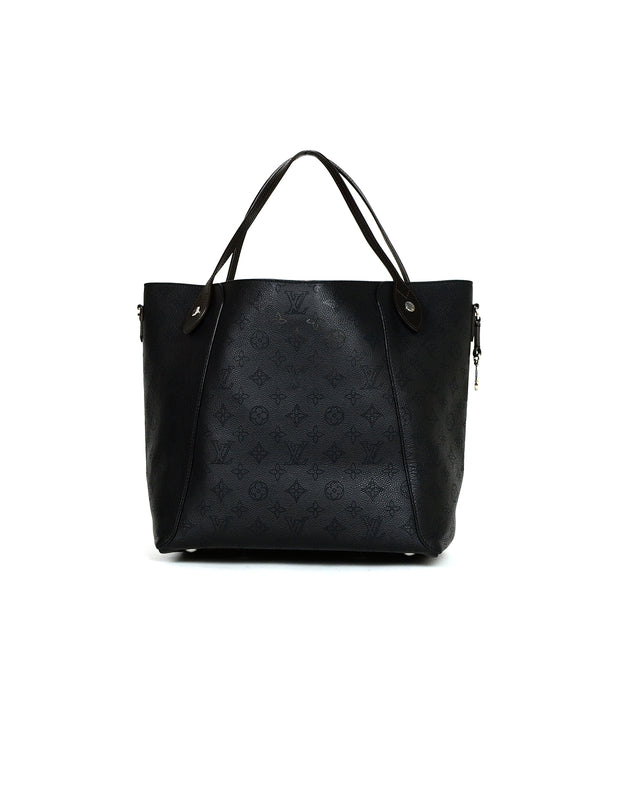 Louis Vuitton Black Mahina Leather Perforated Monogram Hina MM Bag – ASC Resale