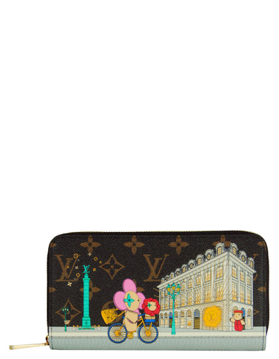 Louis Vuitton Sarah Wallet Vivienne Holiday Damier Ebene/Pink