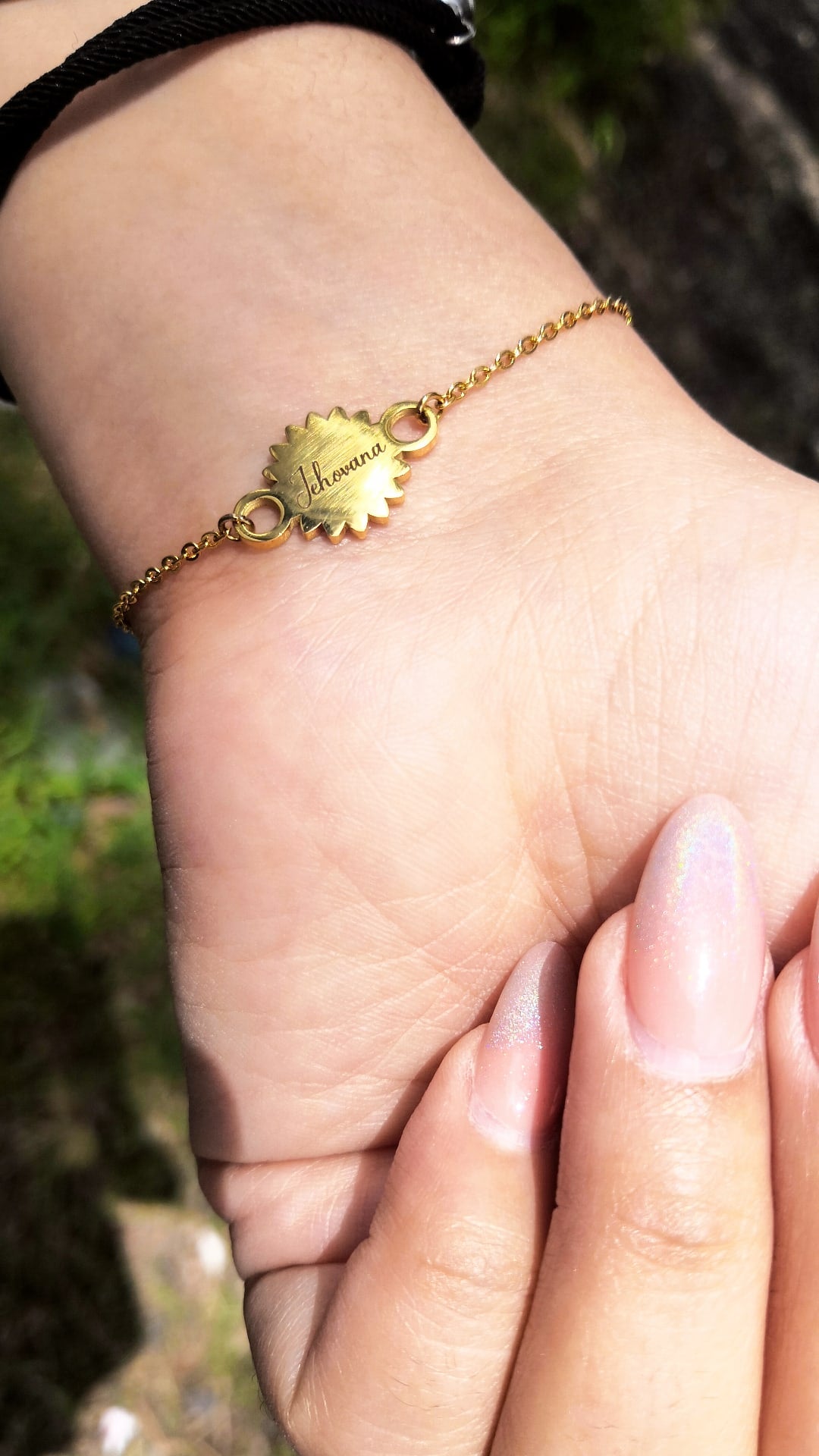 Pulsera de girasol con nombre – LOA online