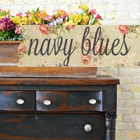 Navy Blues Sweet Pickins Milk Paint Milk Painted Furniture