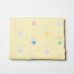 Yellow + Shaggy Dot Print Quilting Weight Woven Fabric - 36" x 48" Default Title