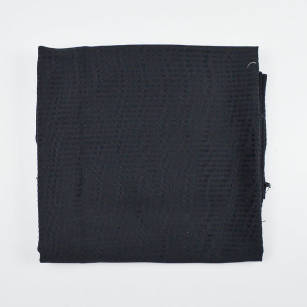 Black Grosgrain Stripe Woven Fabric - 36" x 56" Default Title