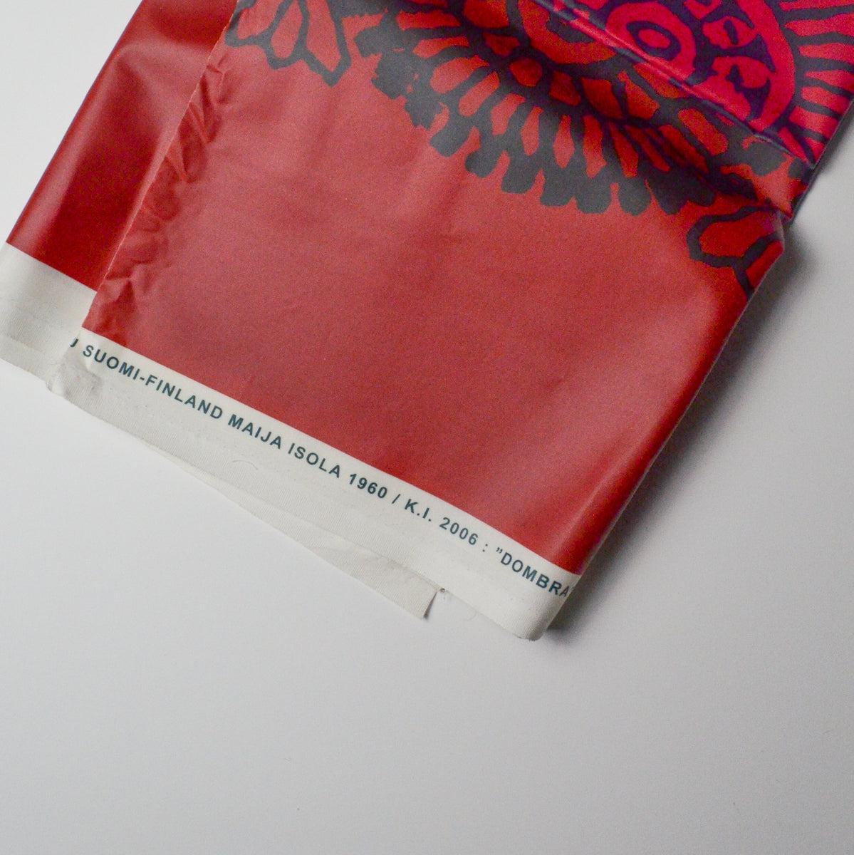 Red + Black Marimekko Vinyl-Coated Woven Maija Isola Dombra Fabric - 3 –  Make & Mend
