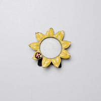 Round Yellow Floral Picture Frame Default Title