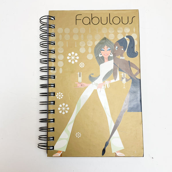 Brown Lined "Fabulous" Notebook