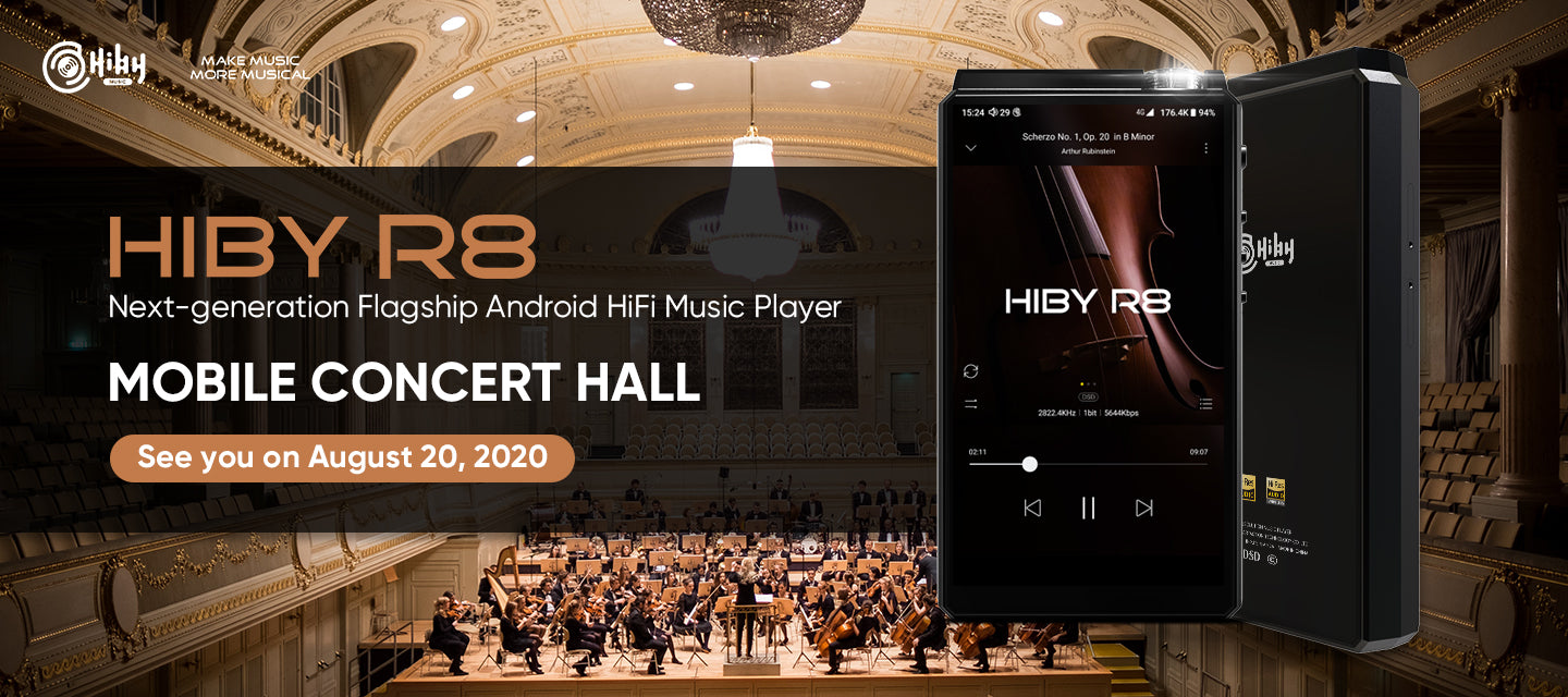 HiBy R8 Hi-Res Audio Player High-end DAP Mobile Concert Hall with