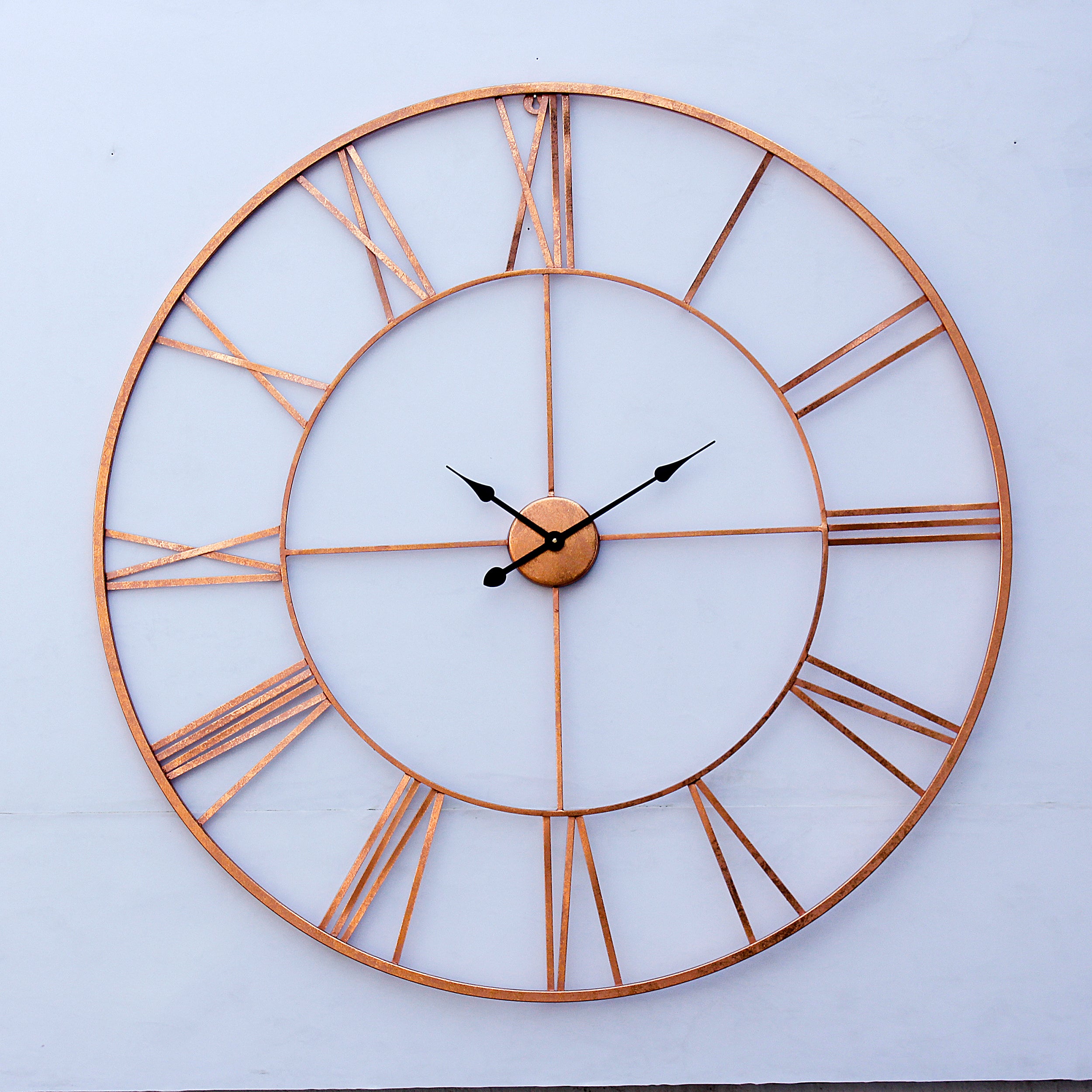Craftter Copper 40 inch Handmade Wall Clock Metal Wall Art