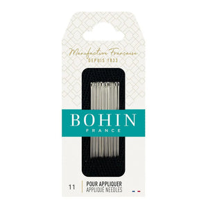 Applique Needles sz.11 - Bohin France - Quiltandsew.com - Straw Needles Size 11