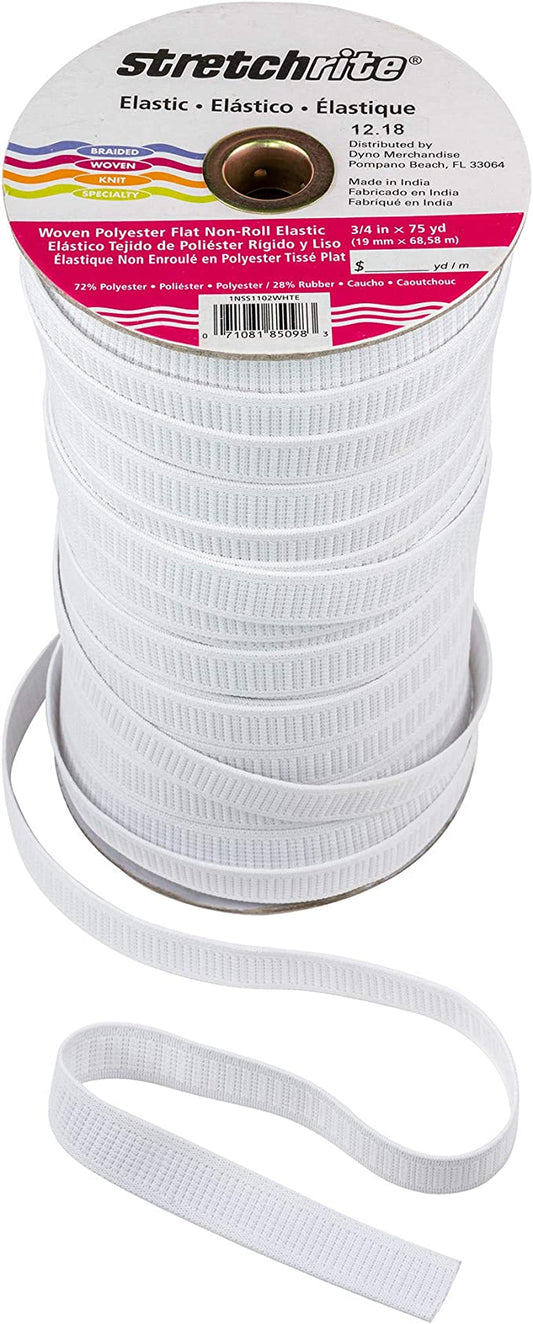 Stretchrite Stretchrite Woven Non-Roll Elastic 1 inch wide, by the yard