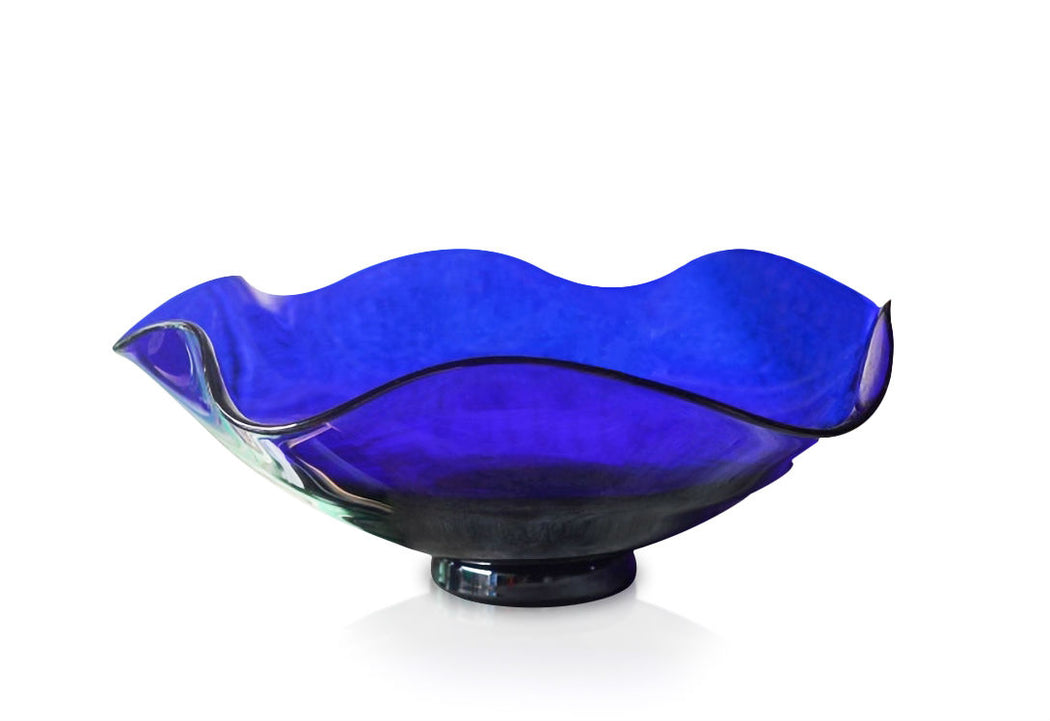 Blue Glass Bowls to Buy | Handmade by Original Bristol Blue Glass