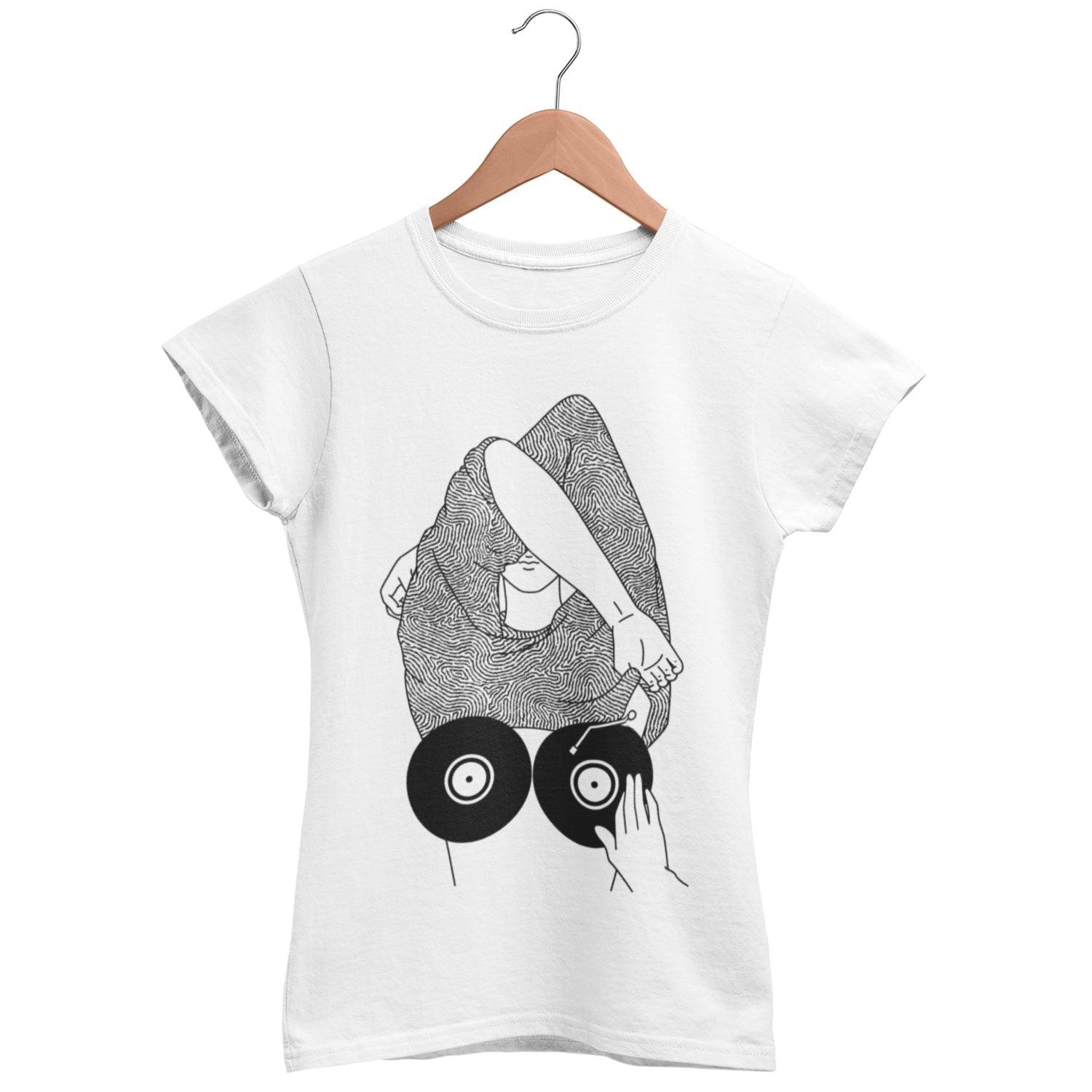 Pixel Yeti Women's Tee | Fun Gamer T-Shirt L / White