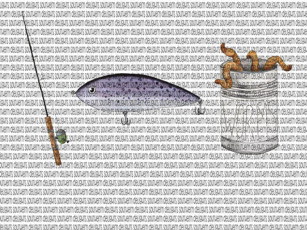 Download Fishing Bkg - Southern Delights Digital Designs