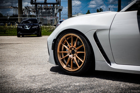 2022 Subaru BRZ with Cosmis Wheels R1 18x8.5 +35mm 5x100 Bronze