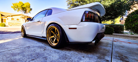 1999 Ford Mustang GT with XT-006R Bronze 18x9.5 +10 and 18x11 +8