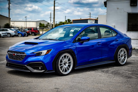 2022 Subaru WRX with Cosmis XT-206R Hyper Silver with Machined Face 20x9 +35mm Aftermarket Wheels