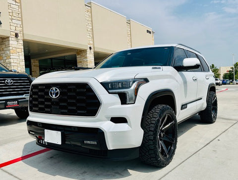 2023 Toyota Sequoia with Cosmis S1 Black Wheel w/ Milled Spokes 22x9.5 +0 6x139.7