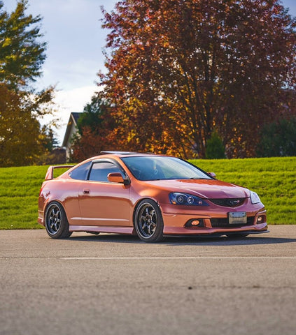 2005 Acura RSX Type-S with XT-006R Black with Machined Spokes 18x9 +30mm 5x114.3