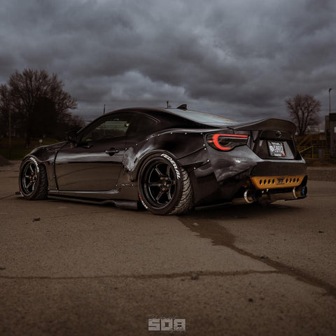 Widebody BRZ FRS GT86 Wheels XT-006R Black 18x11 +8mm 5x114.3 