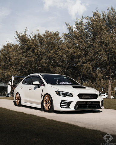 2018 Subaru WRX with Cosmis R1 Hyper Bronze 18x8.5 +35mm Wheels