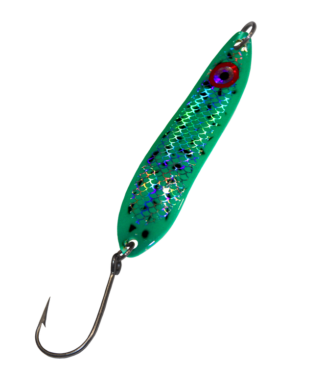 Goldstar Kingfisher Spoon 4.0 #942 Green Spatter Back