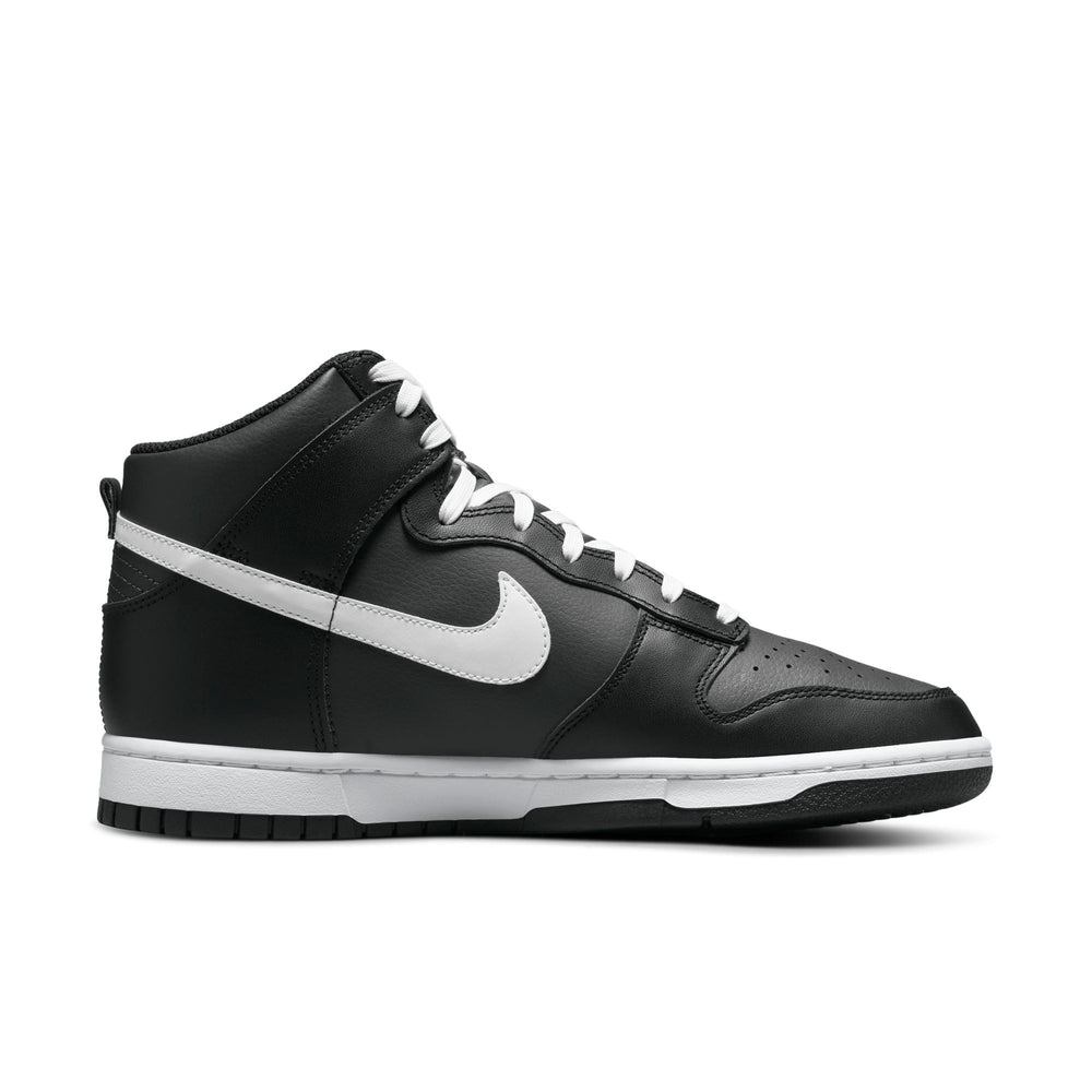 nike dunk high retro black white