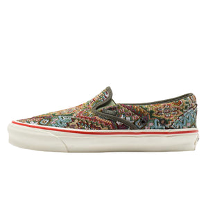 patterned slip on vans