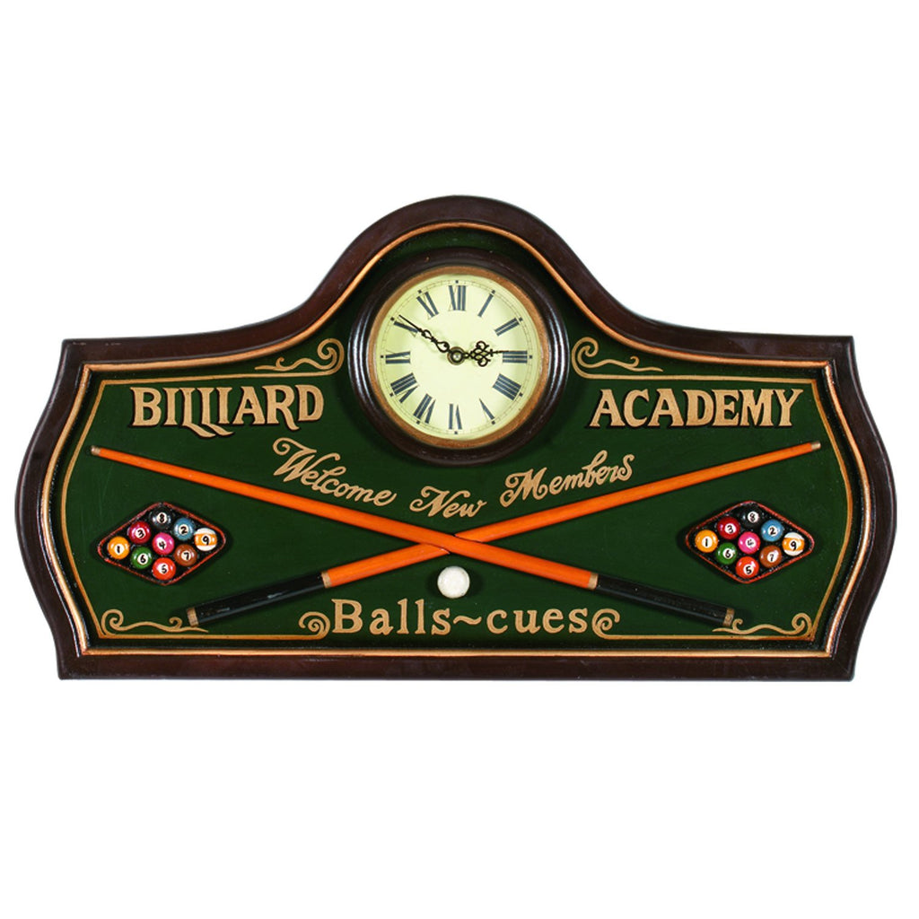 Billiards Vinyl Wall Clock Billiard Pool Ball Neon Room Cave Decor Man Game Home Dcor Home Garden