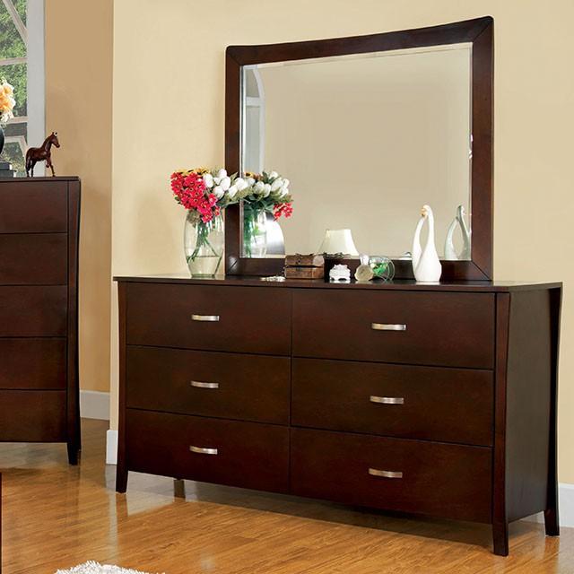 Cassia Contemporary 6 Drawer Dresser Mirror Set Dash Of Luxury Llc