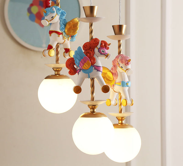 Tiny Unicorn Pendant Light