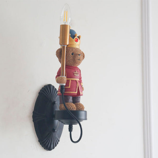 Teddy Soldier Wall Lamp