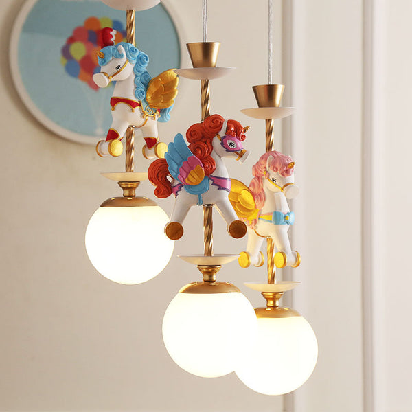 Tiny Unicorn Pendant Light