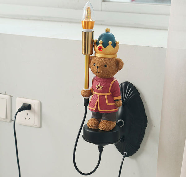 Teddy Soldier Wall Lamp