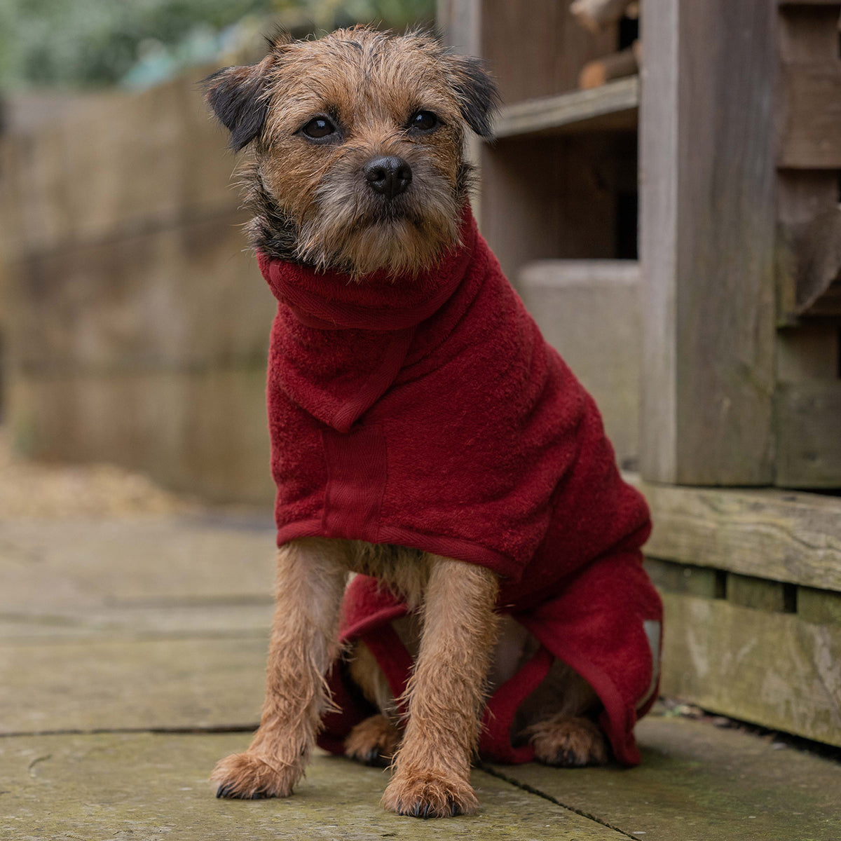 Classic Dog Drying Coat - Rosehip - Ruff and Tumble product image