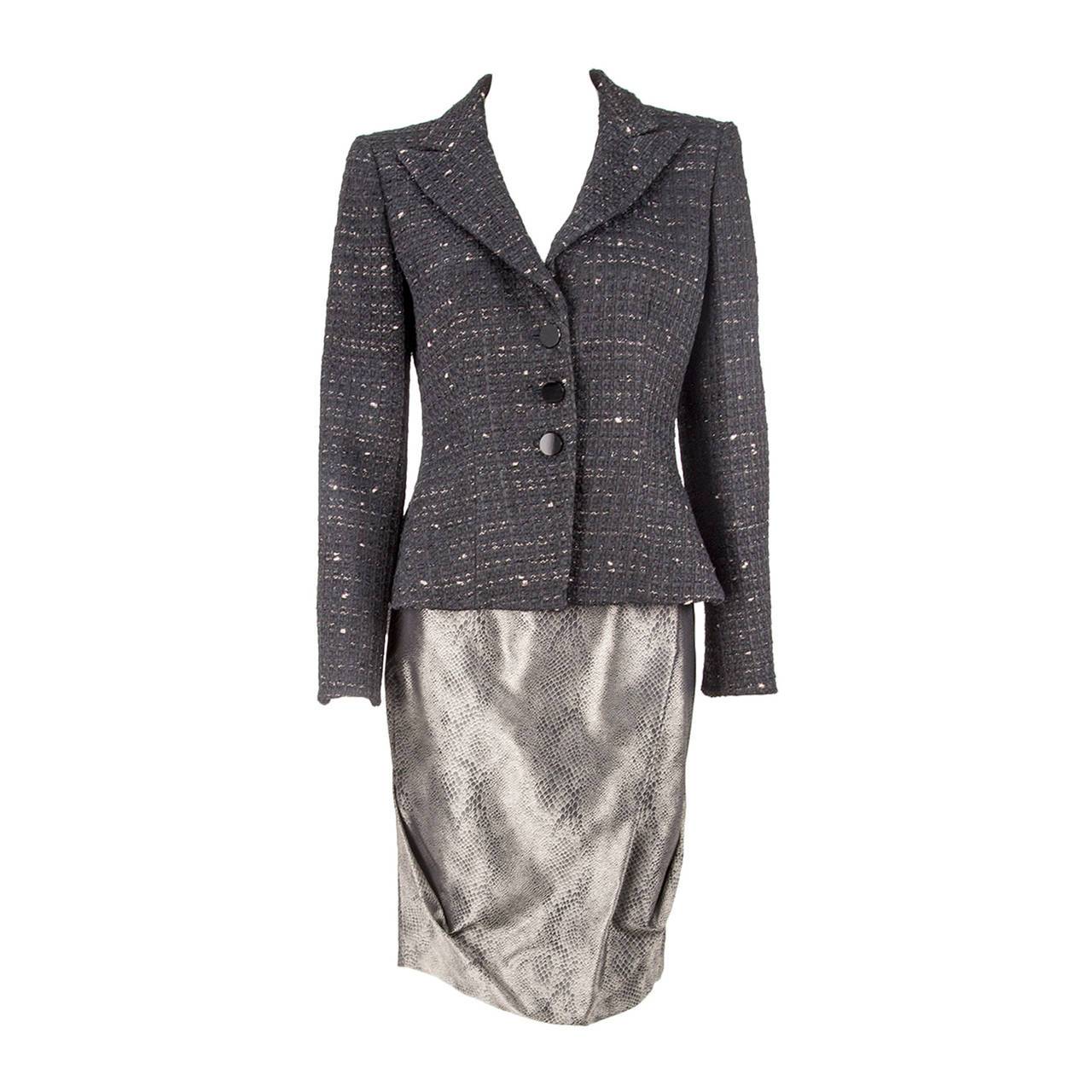 armani skirt suit