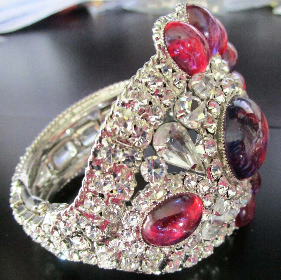 Robert Sorrell Dragons Breath Fire Opal Crystal Bracelet Necklace Earr Coach Luxury