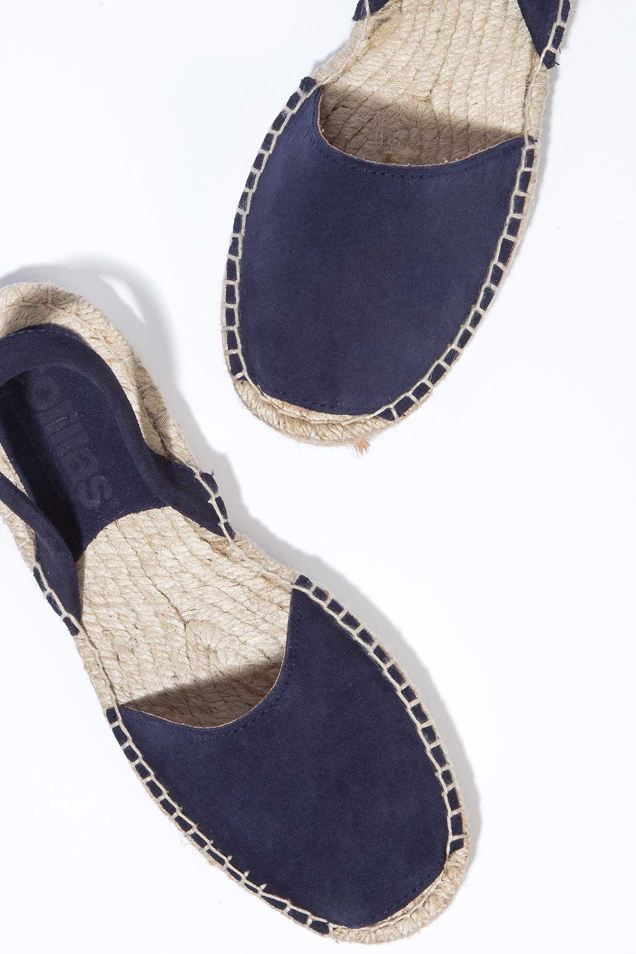 navy suede espadrilles